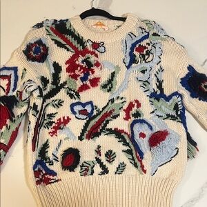 Tory Burch Multicolor Floral Sweater